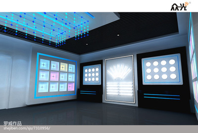 江西眾光照明1000平科技展廳…