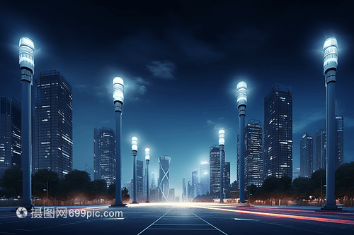 現(xiàn)代城市智能路燈